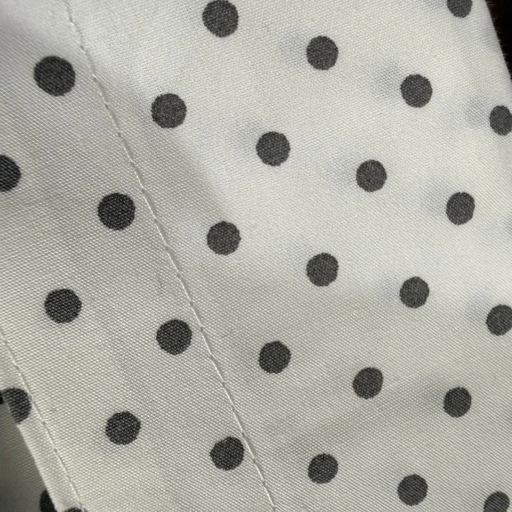 NEW Ralph Lauren QUEEN 4PC Sheet Set White Grey Polka Dots 100% Cotton ExtraDeep